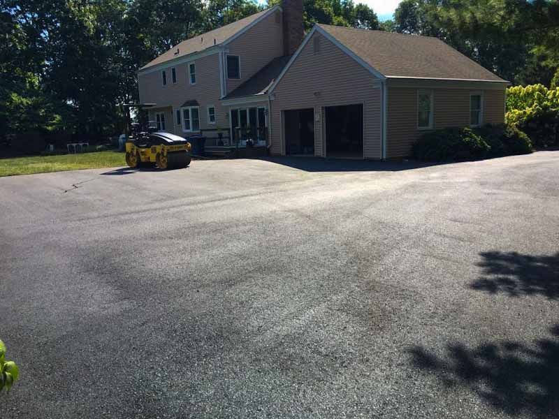 residential driveway paving project