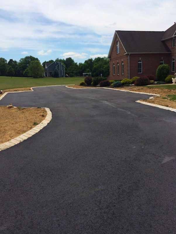 residential driveway paving project