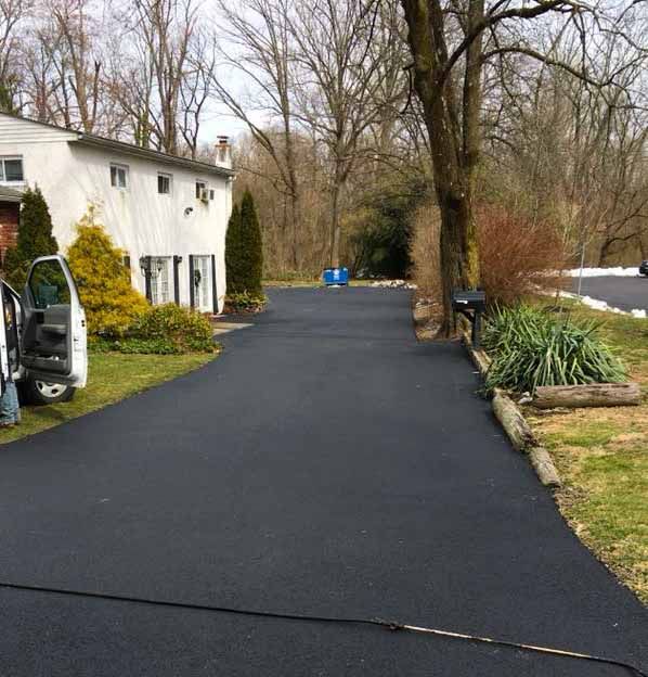residential driveway paving project