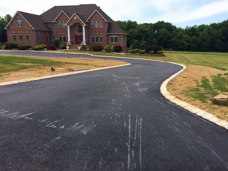 residential driveway paving project
