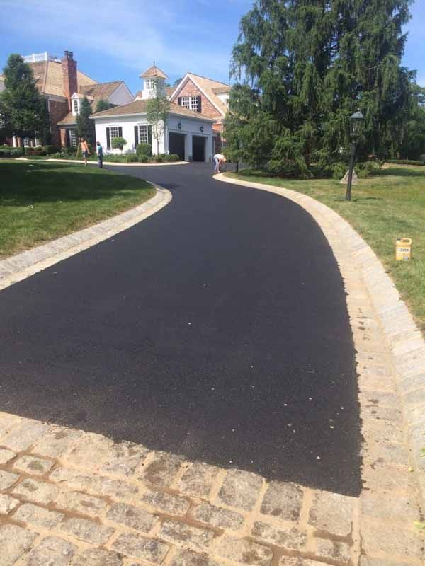 residential driveway paving project