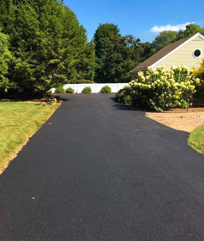 residential driveway paving project