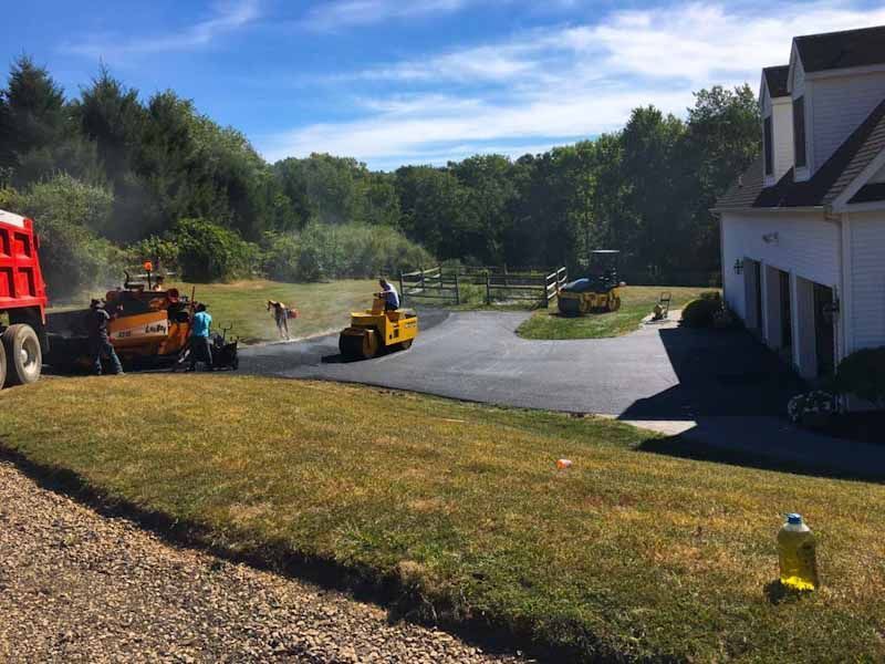 residential driveway paving project