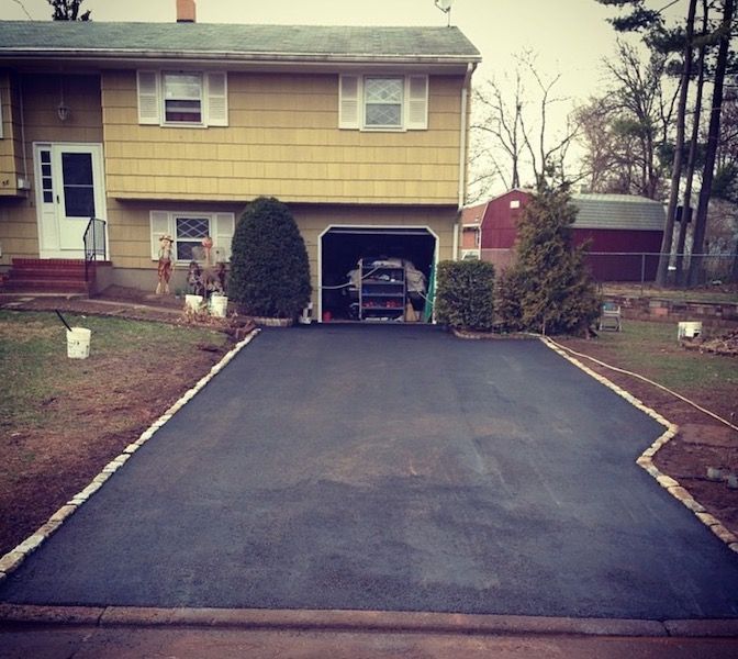 residential driveway paving project