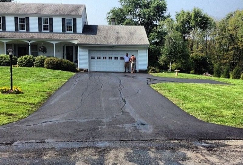 residential driveway paving project