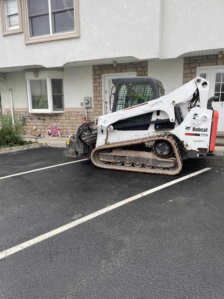 commercial paving project at apartment building