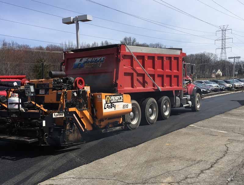 commercial paving project