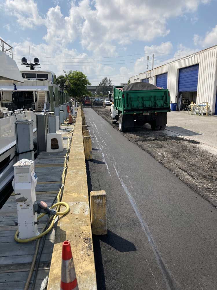 commercial paving project