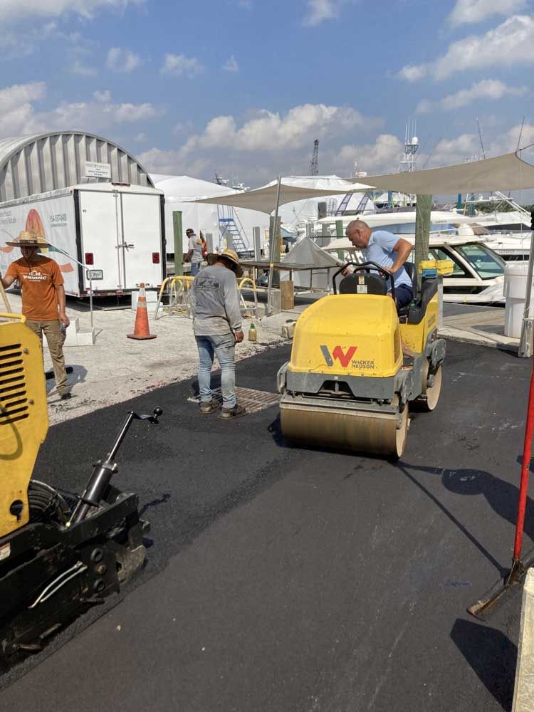 commercial paving project