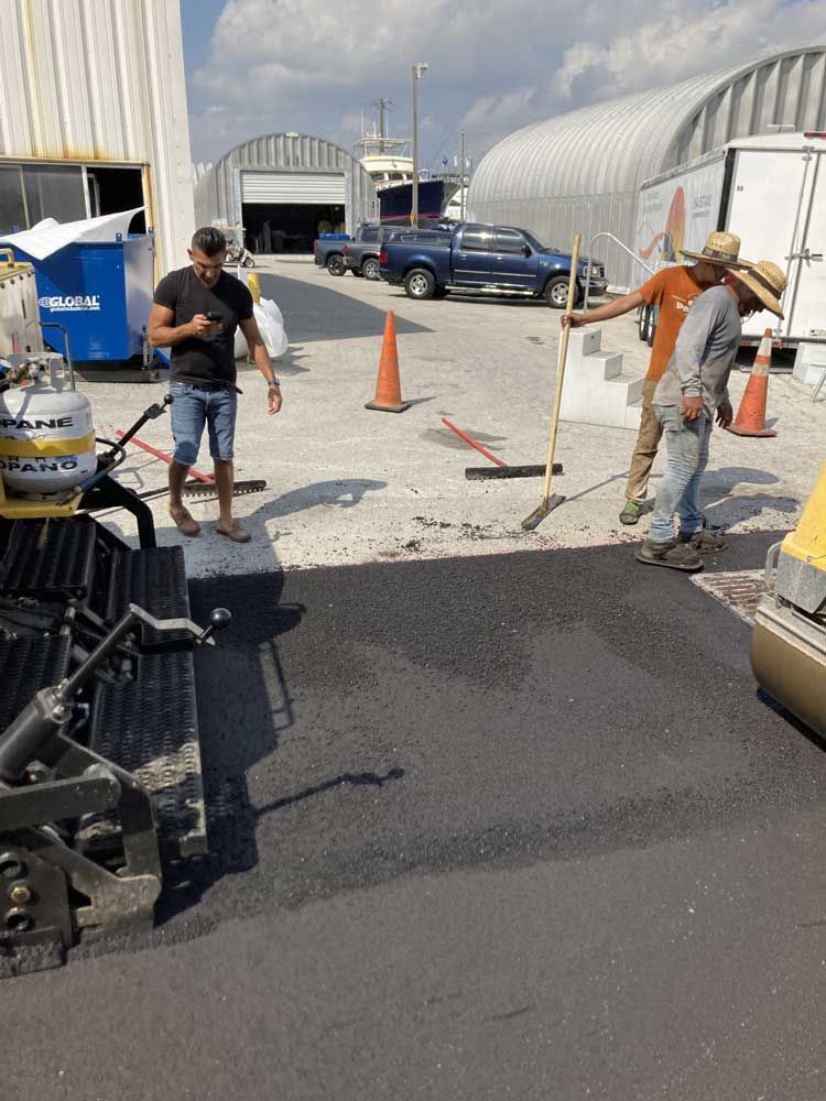 commercial paving project