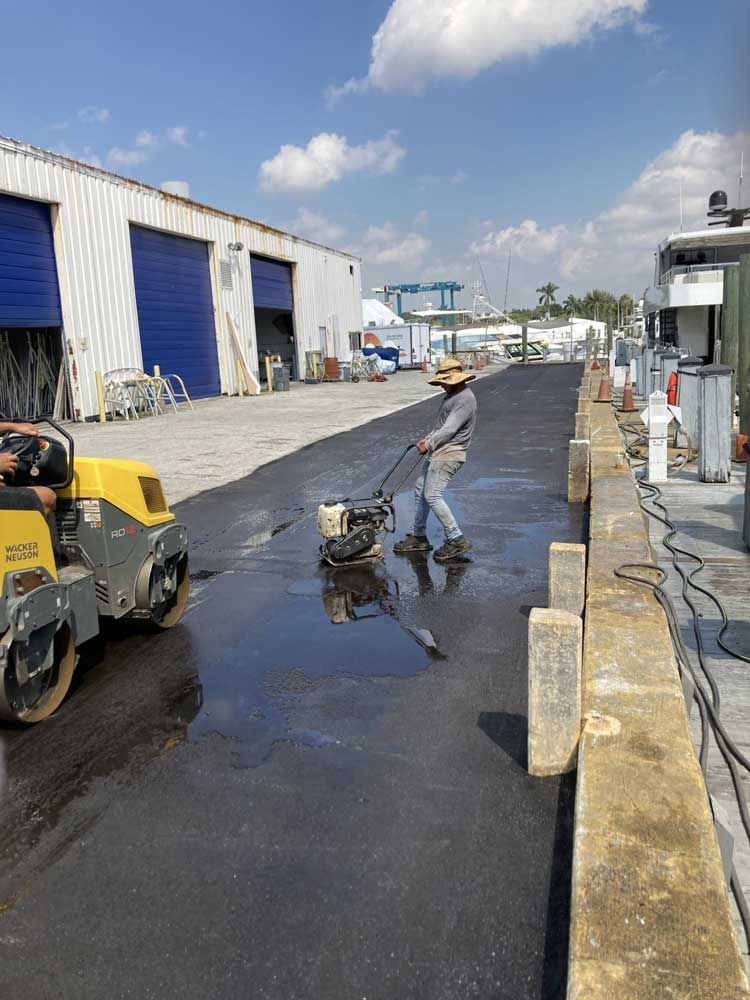 commercial paving project