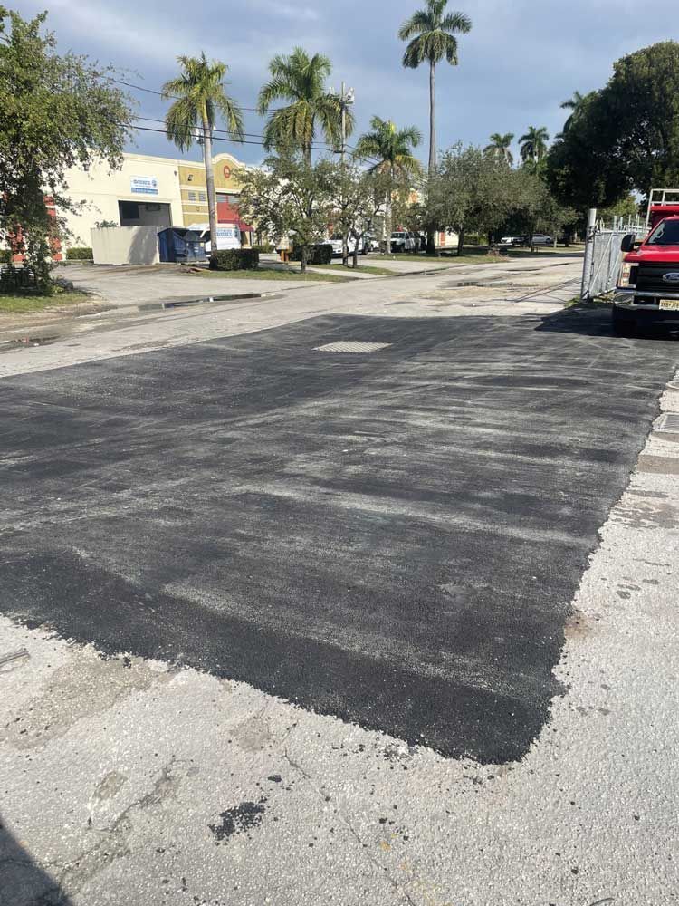 commercial paving project