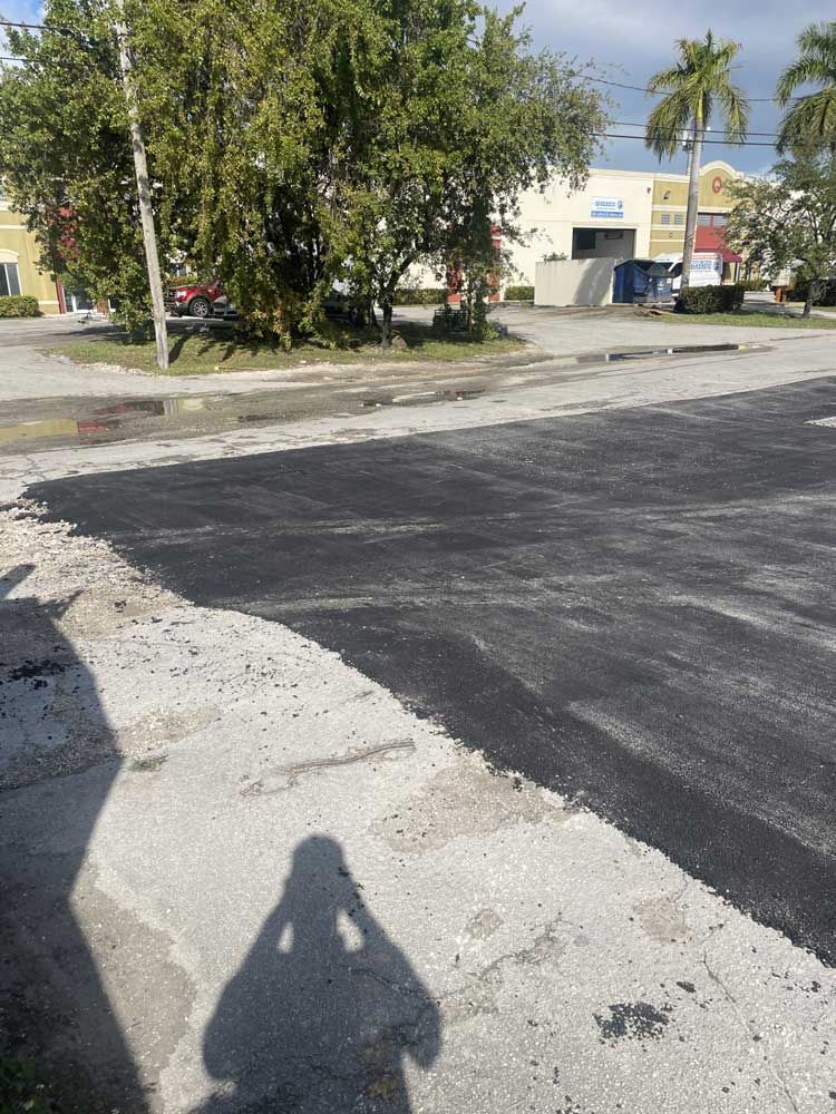 commercial paving project