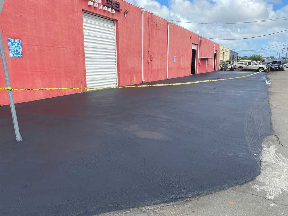 commercial paving project