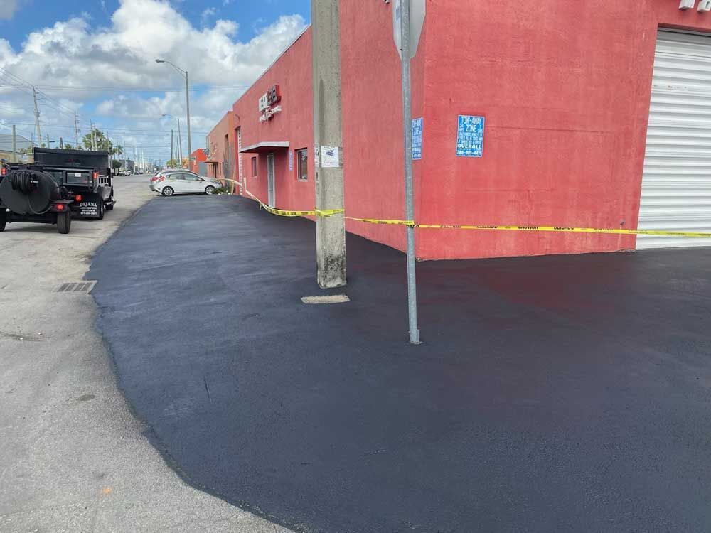 commercial paving project