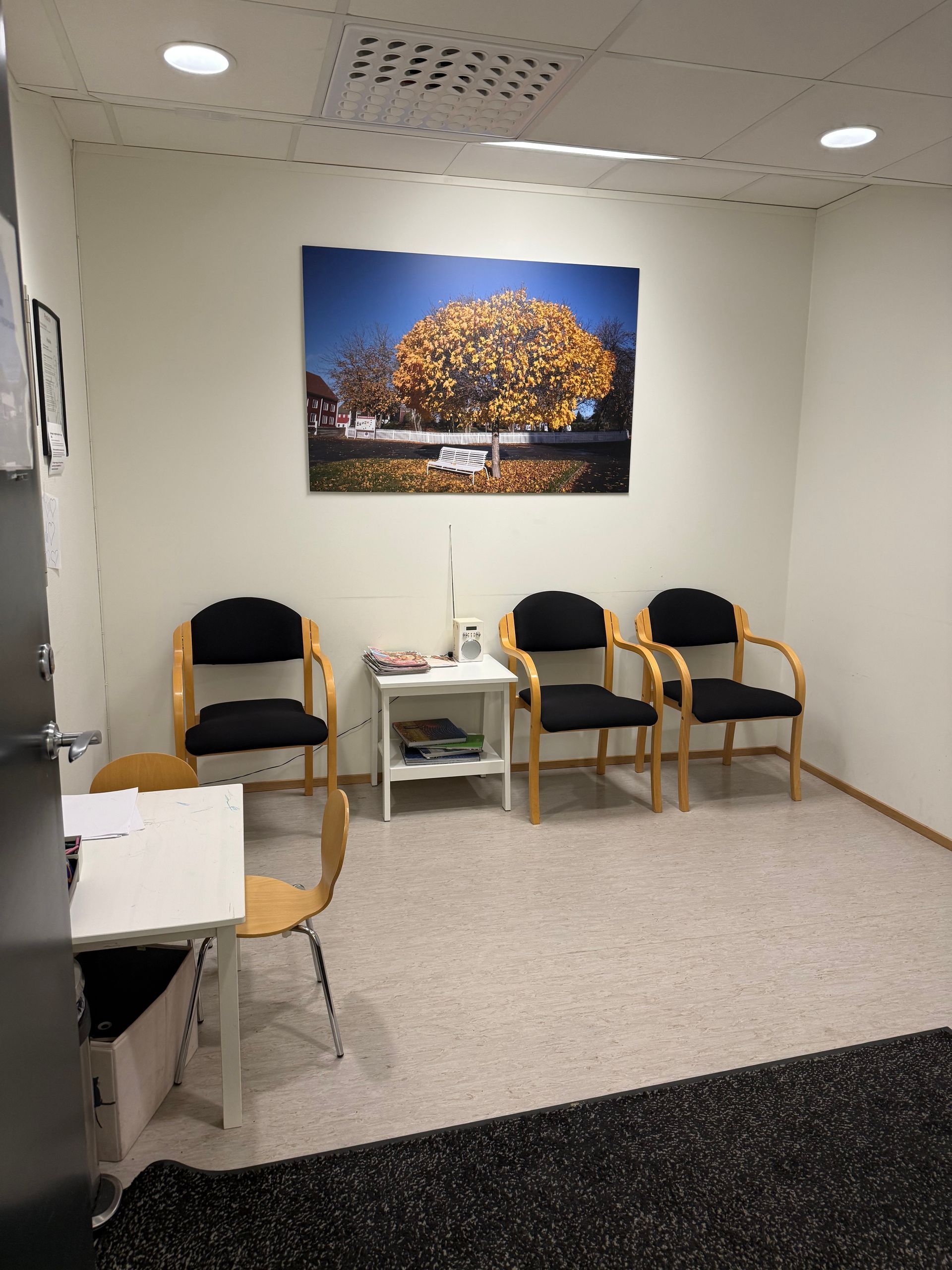 Venterom på klinikken