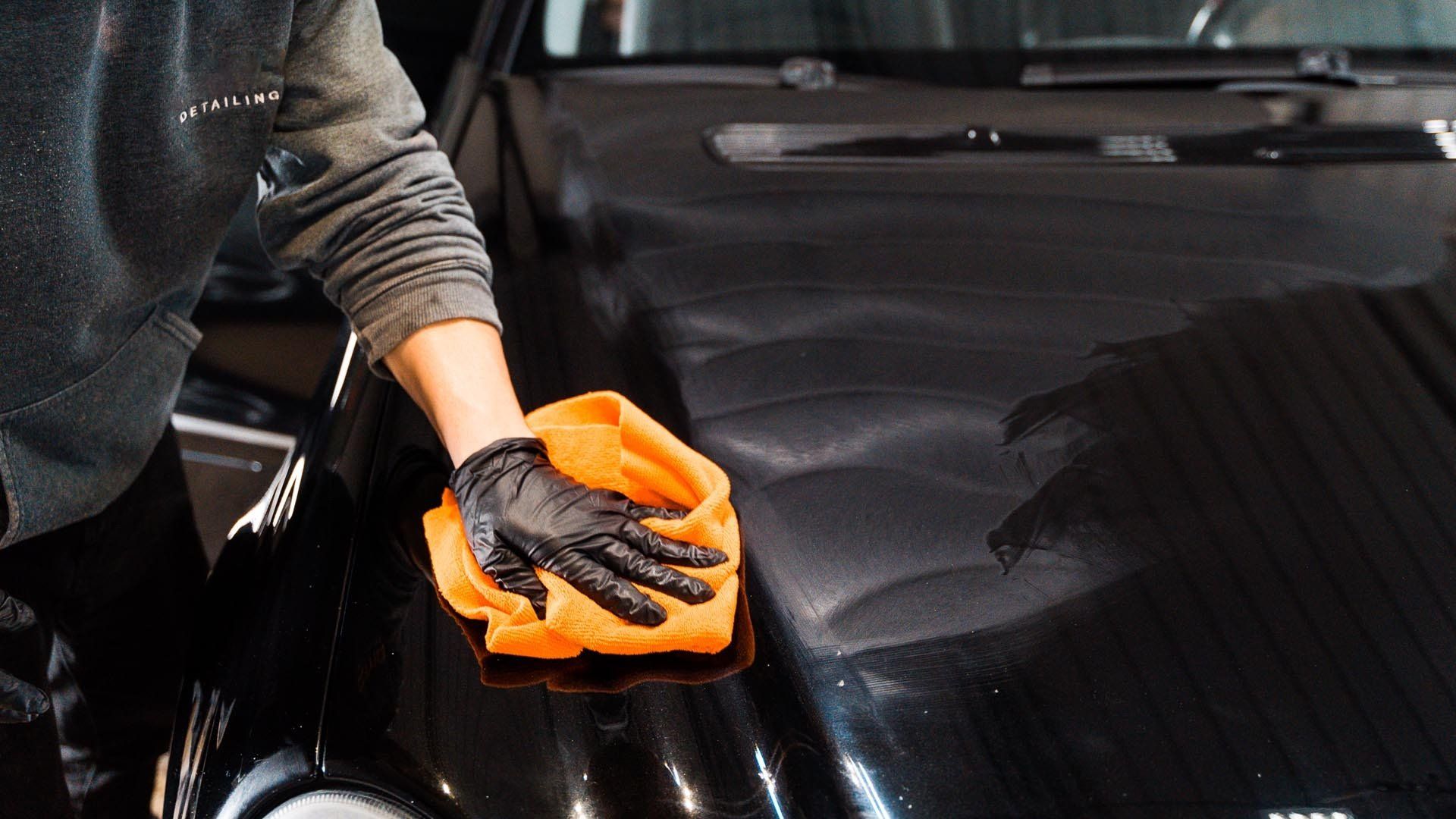 Microfiber Towel Black Car Polish