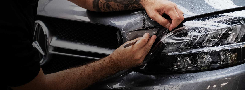 PPF on Mercedes Headlight