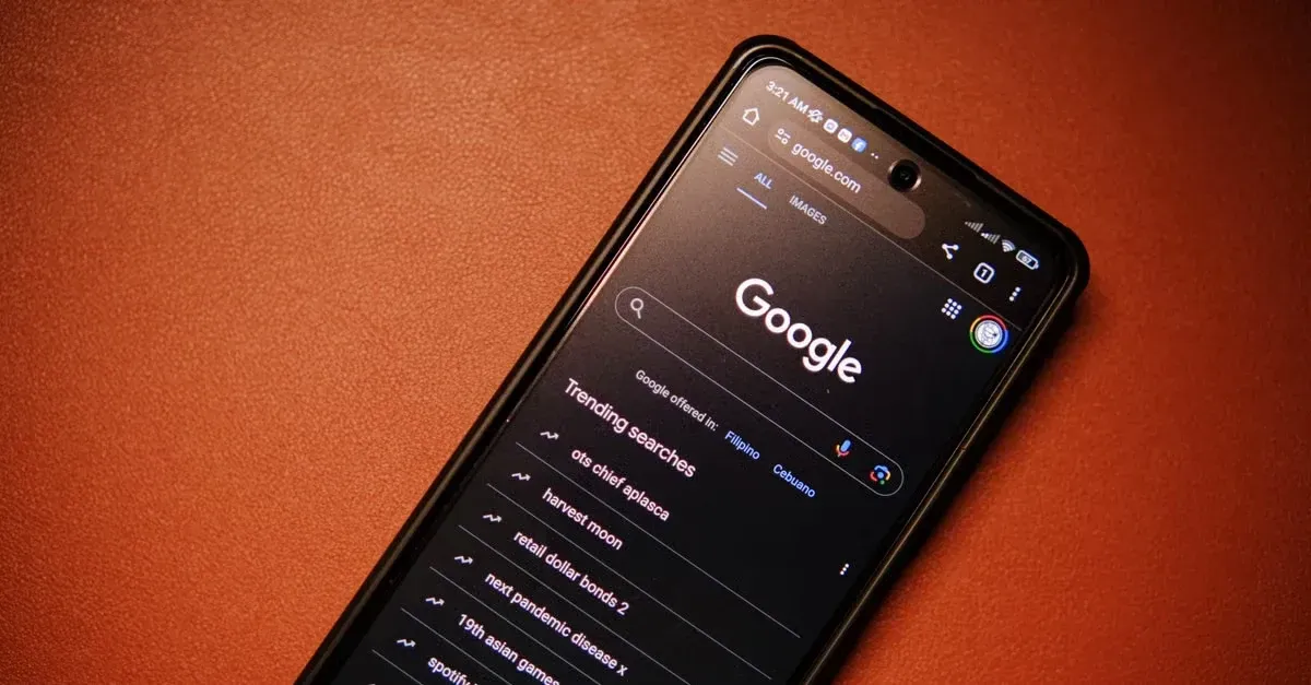 Google search results displayed on smartphone screen showing automotive advertising ideas and related queries.