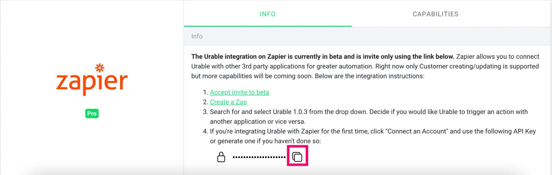 A white paper with the word zapier on it