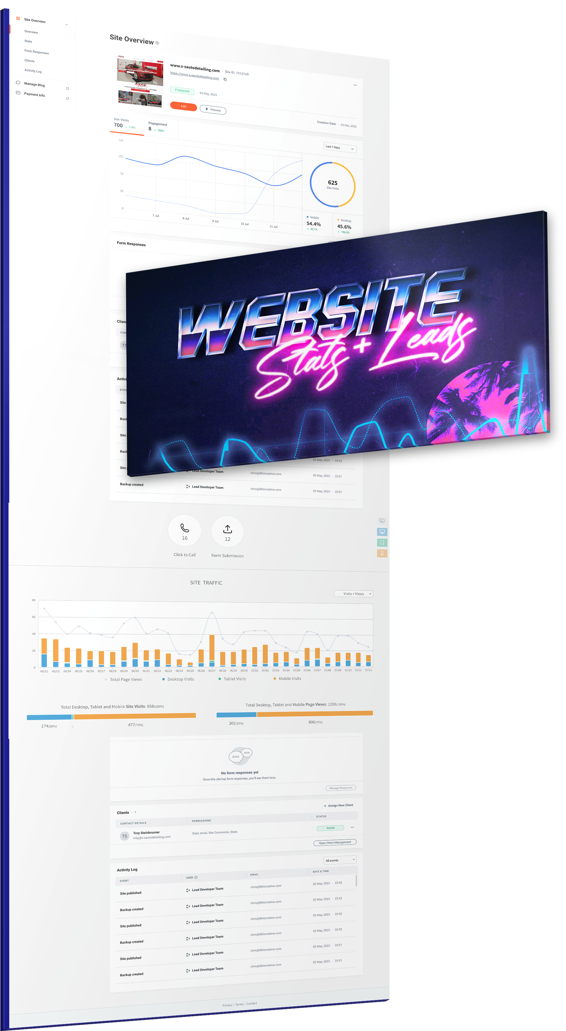 A computer screen with a neon sign that says `` website styles ''.