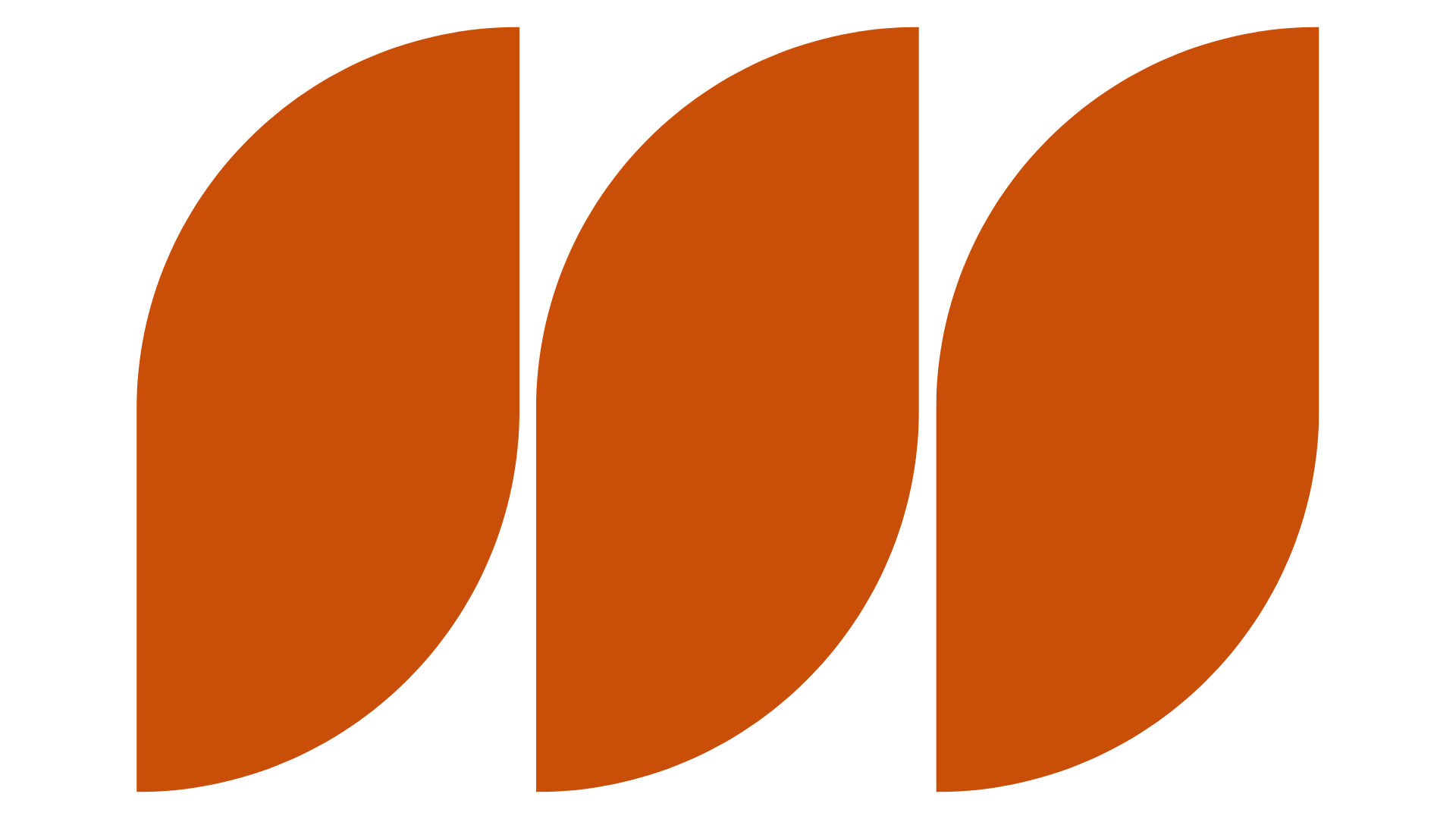 Three orange sheafs are stacked on top of each other on a white background.
