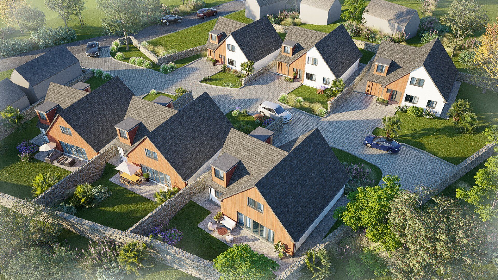 Sunny Corner Lane, Aerial