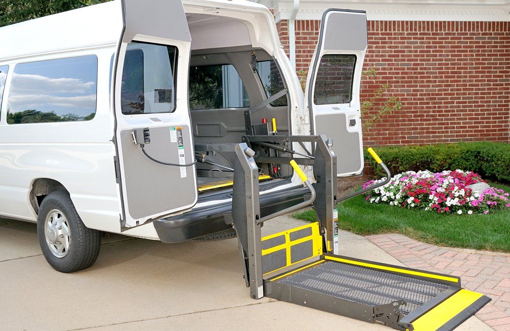 Accessible White Van — Forsyth, NC — Safe Ride Transportation