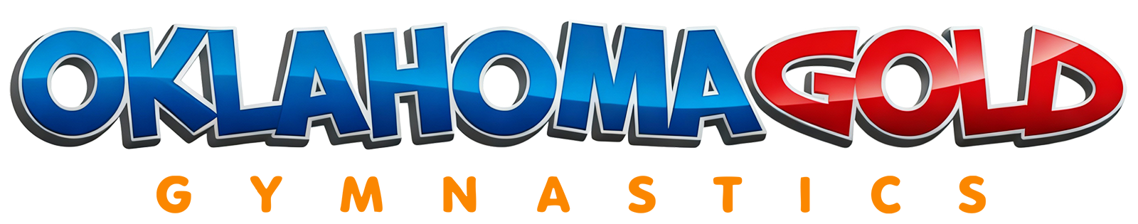 Logo for Oklahoma Gold Gymnastics, with