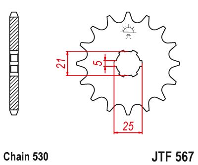 voortandwiel voorkettingwiel	jtf567.17	dik 9,2mm / 17B E459 , yam rd250 76-77,78-80,rs400 76-80,xs400 78