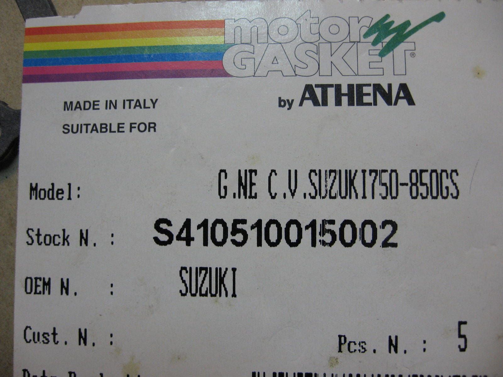 kleppendekselpakking -gs850 79-81 gs750 77-80	donker	athena 		11173-45002