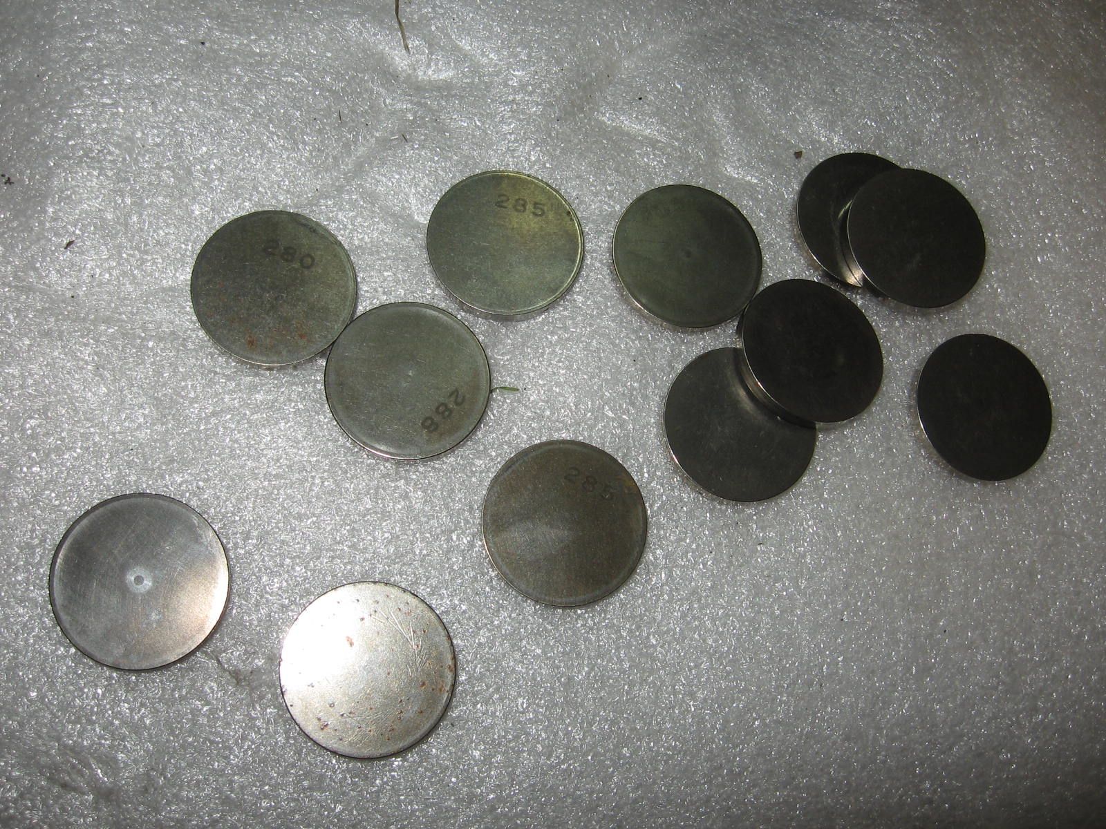 shim diameter 29,50 mm dikte 	255 nieuw kpl295255N
