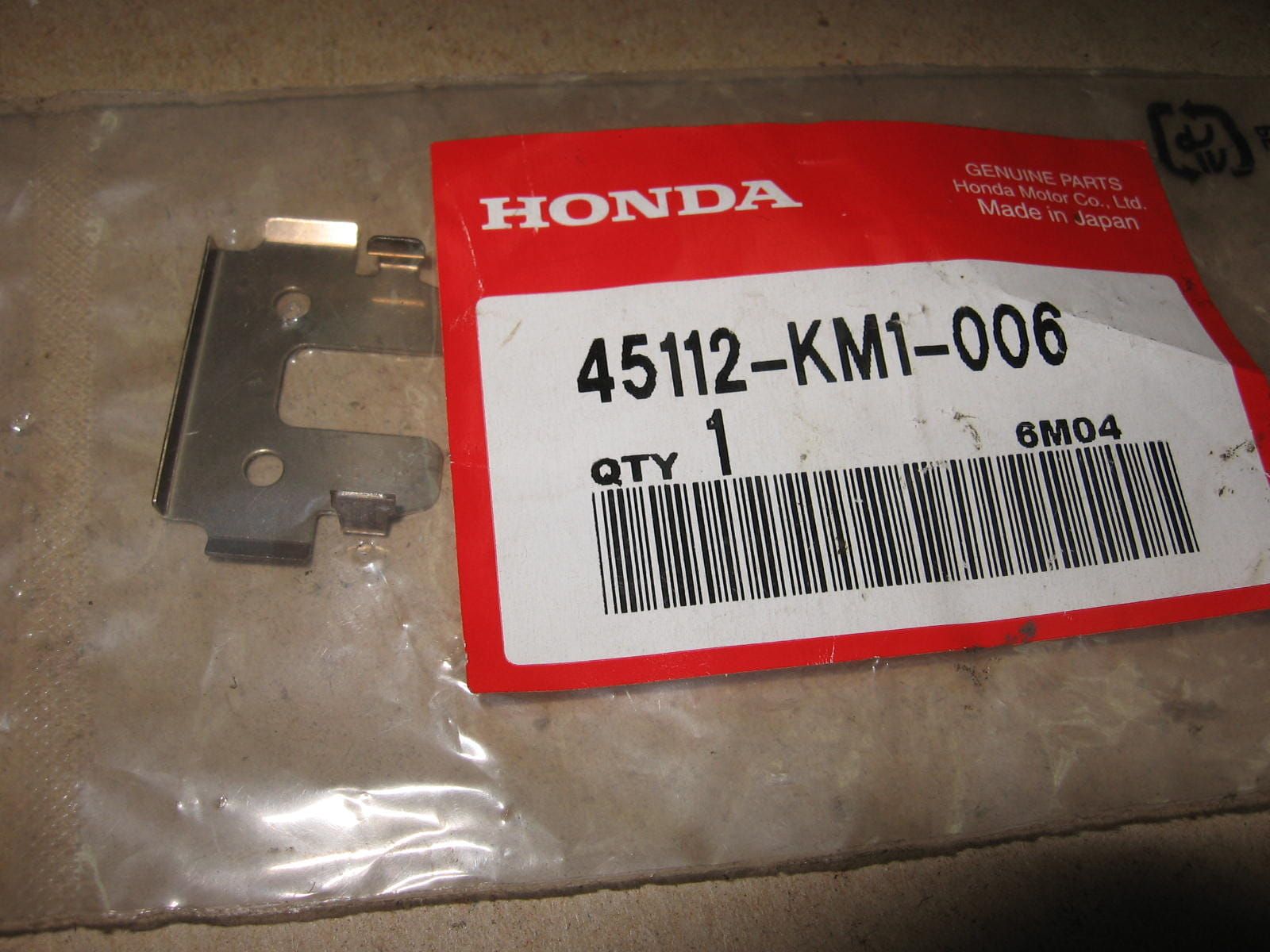 veerplaat remklauw – xl600v 91-93 , vt600 88-93	nmlb	oem		45112-km1-006