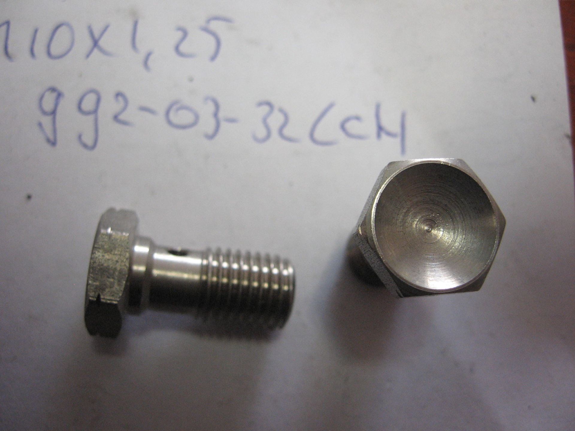 2x  banjobout rem M10x1,25 RVS 	nieuw	Goodridge 	992-03-32LC