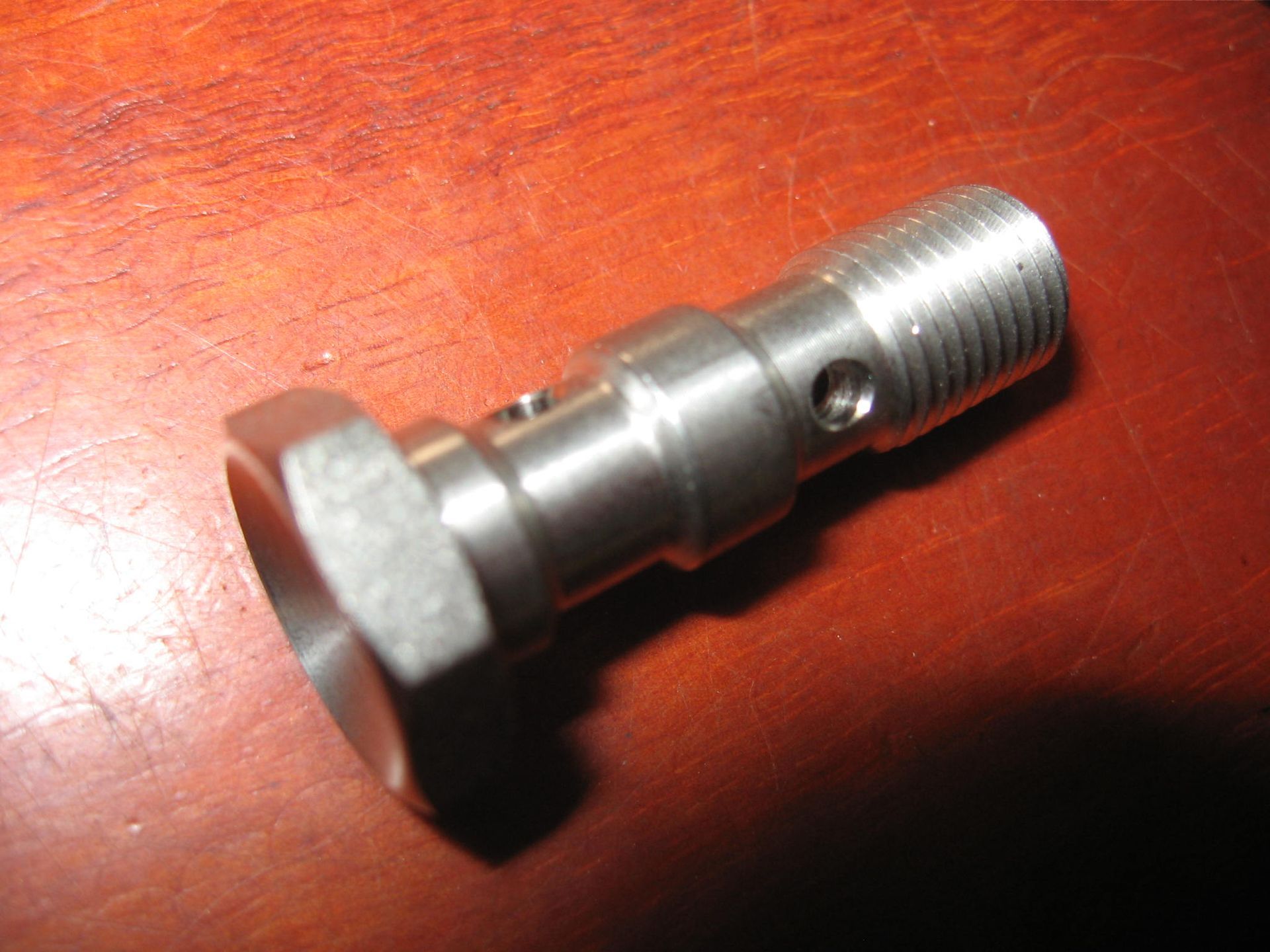 Dubbele banjobout rem 3/8”-24 , RVS 	nieuw	Goodridge 	773-03C