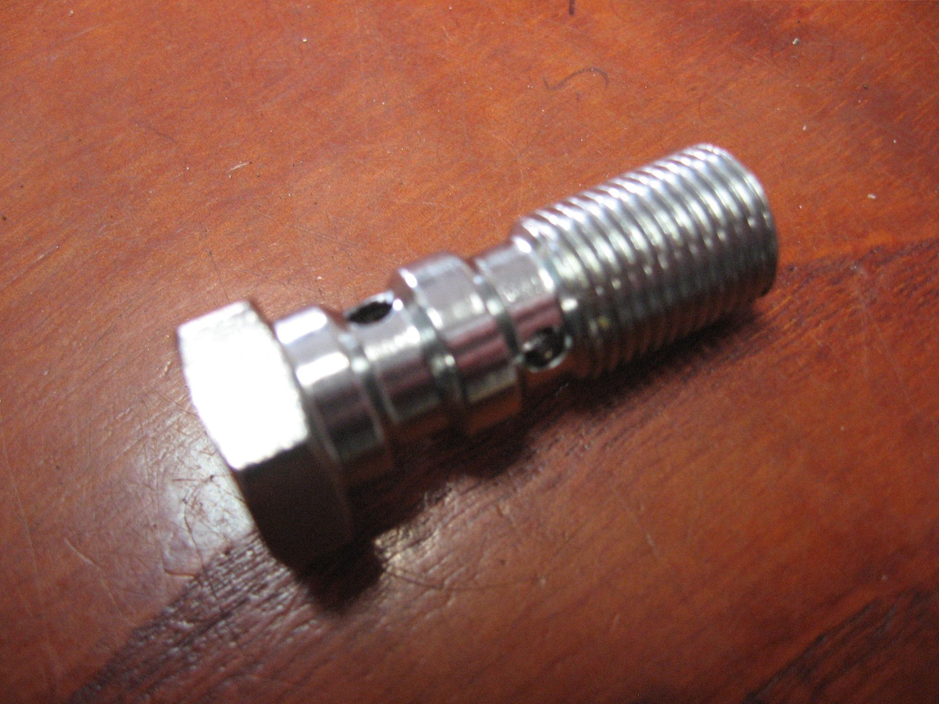 banjobout dubbel unf 7/16”-24 chroom , goodridge	773-44ch