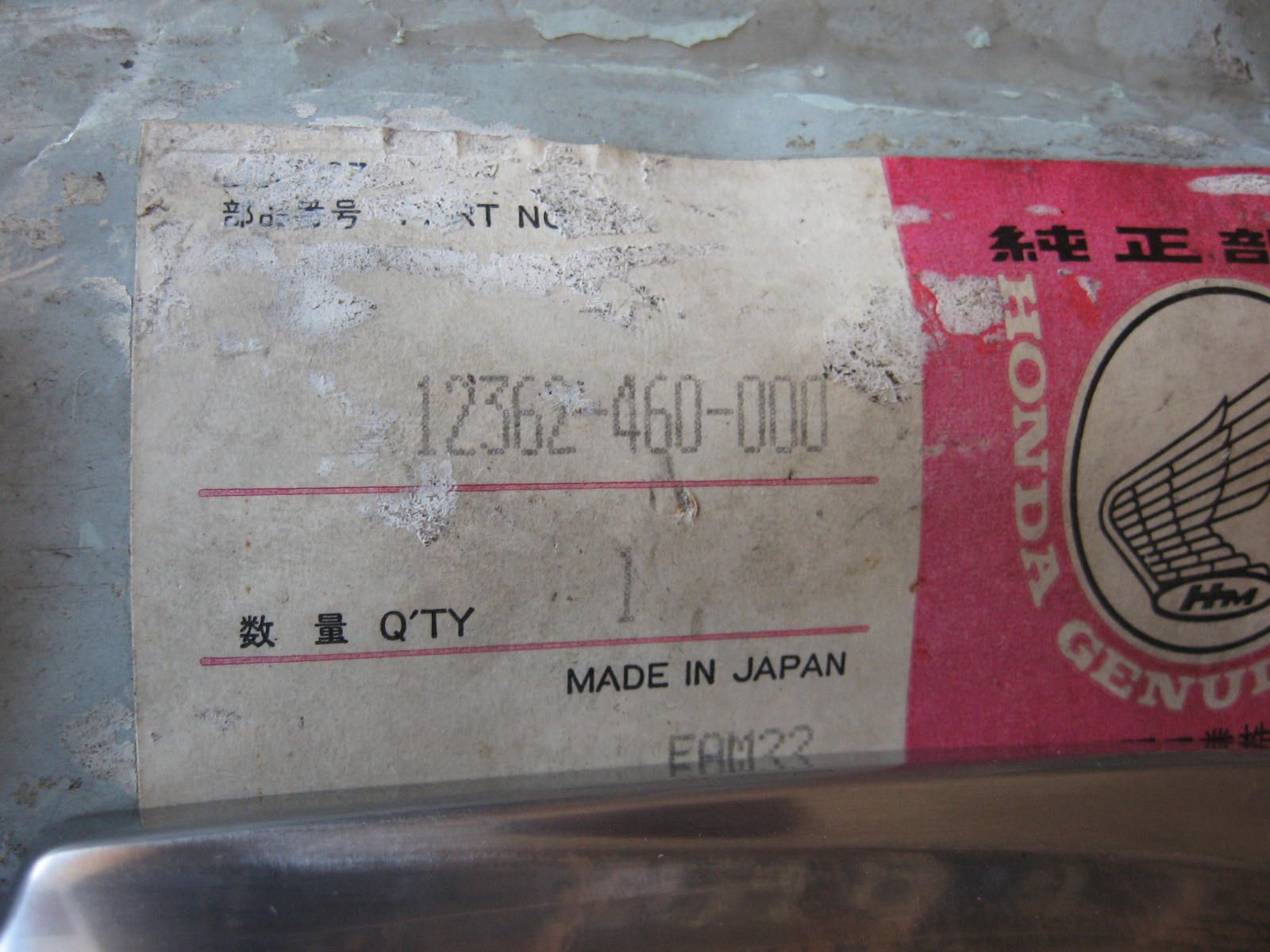 valveadjustment cover , deksel klepstellen – cb650 80-82	nos   	oem		12362-460-000