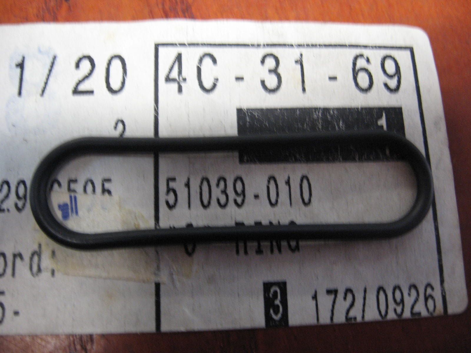 O-ring afdichting benzinekraan/tank		oem		51039-010