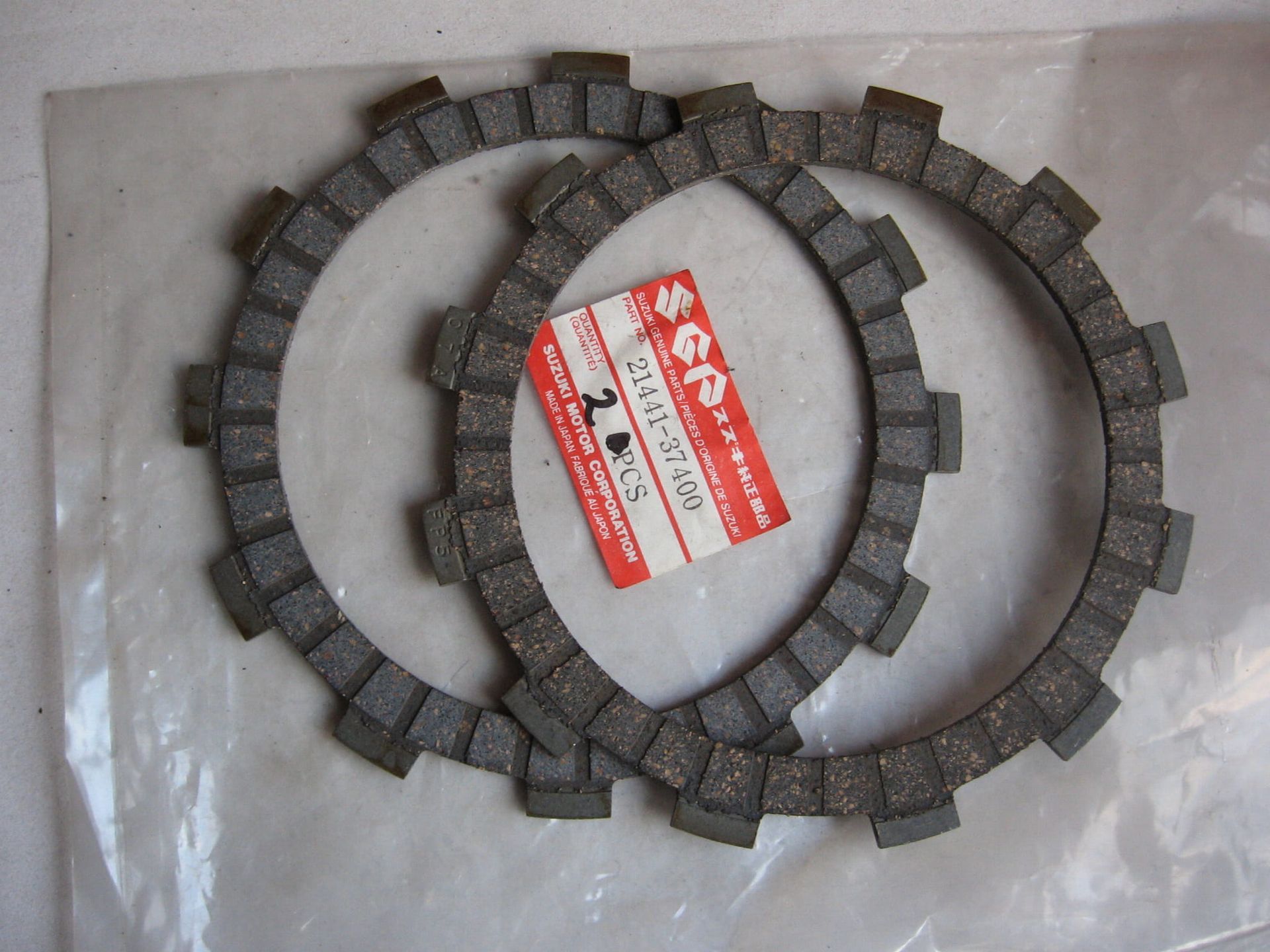2x koppelingsplaat gevoerd – gsx600f 99- (7), gsx750f 98- (7), vz800 (6)		oem		21441-37400	21441-37430
