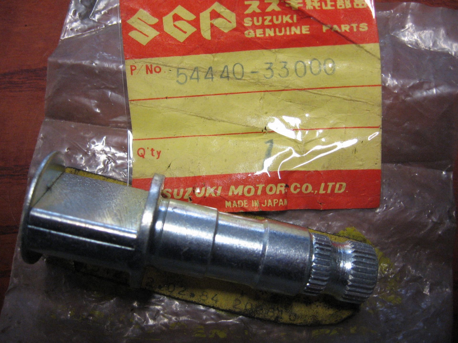 front brake cam , as bediening remschoenen voorrem – T500 gt380 		oem		54440-33000	54440-33001