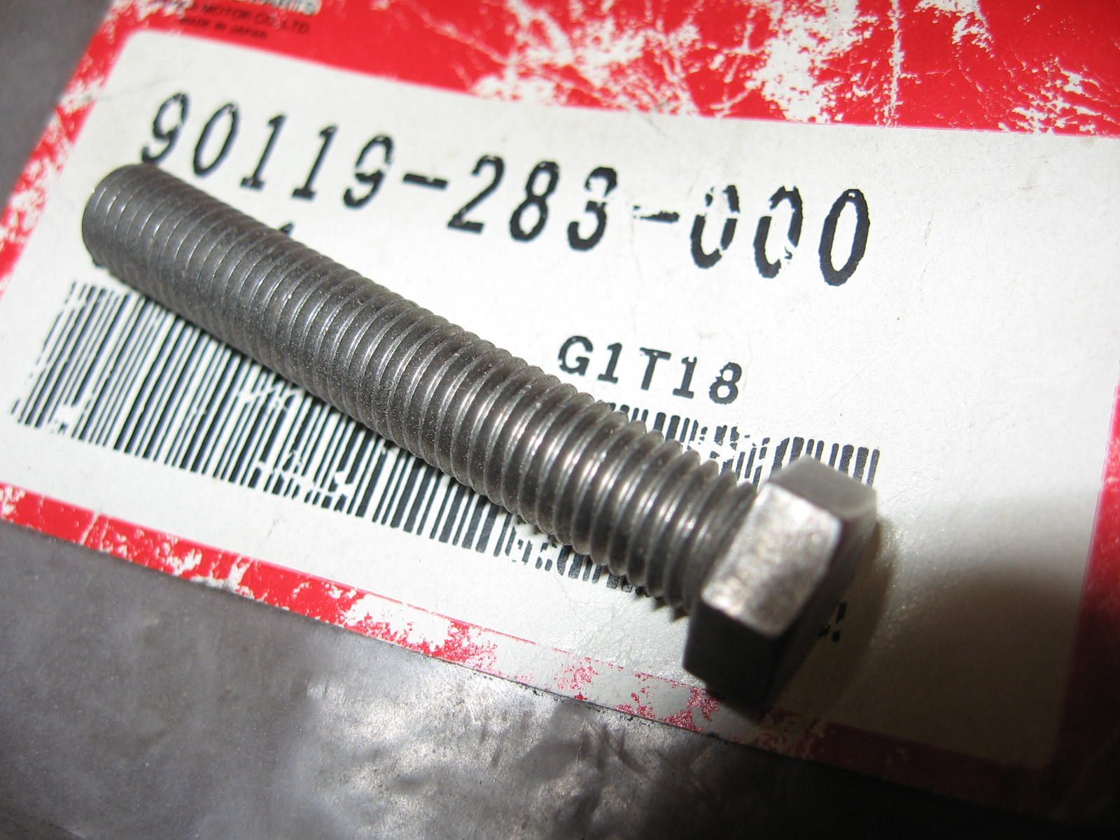 bout kettingspanner M7x43 , kop 10mm - cb500k ,  		oem		90119-283-000