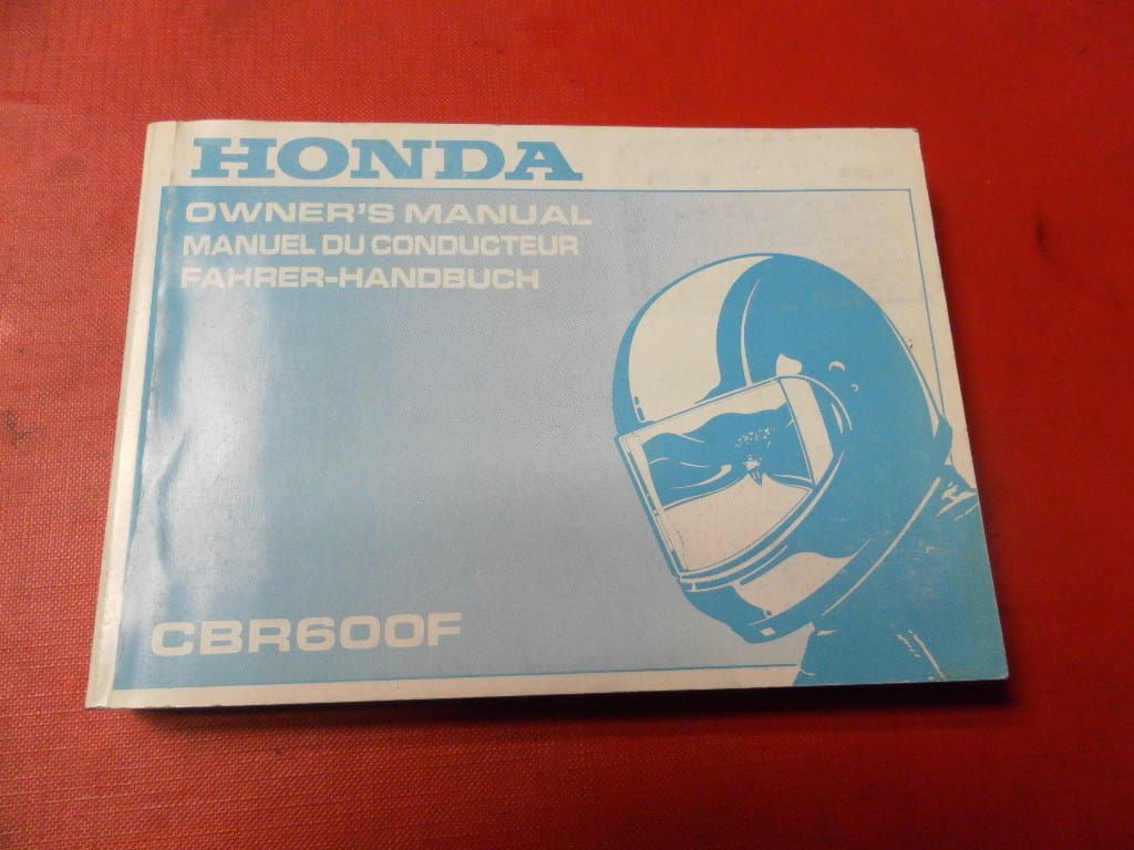 manuel du conducteur ,owners manual , fahrer handbuch ,  Cbr600f printed in1995		00x37-mal-6100 , 37mal610	including wiring diagram