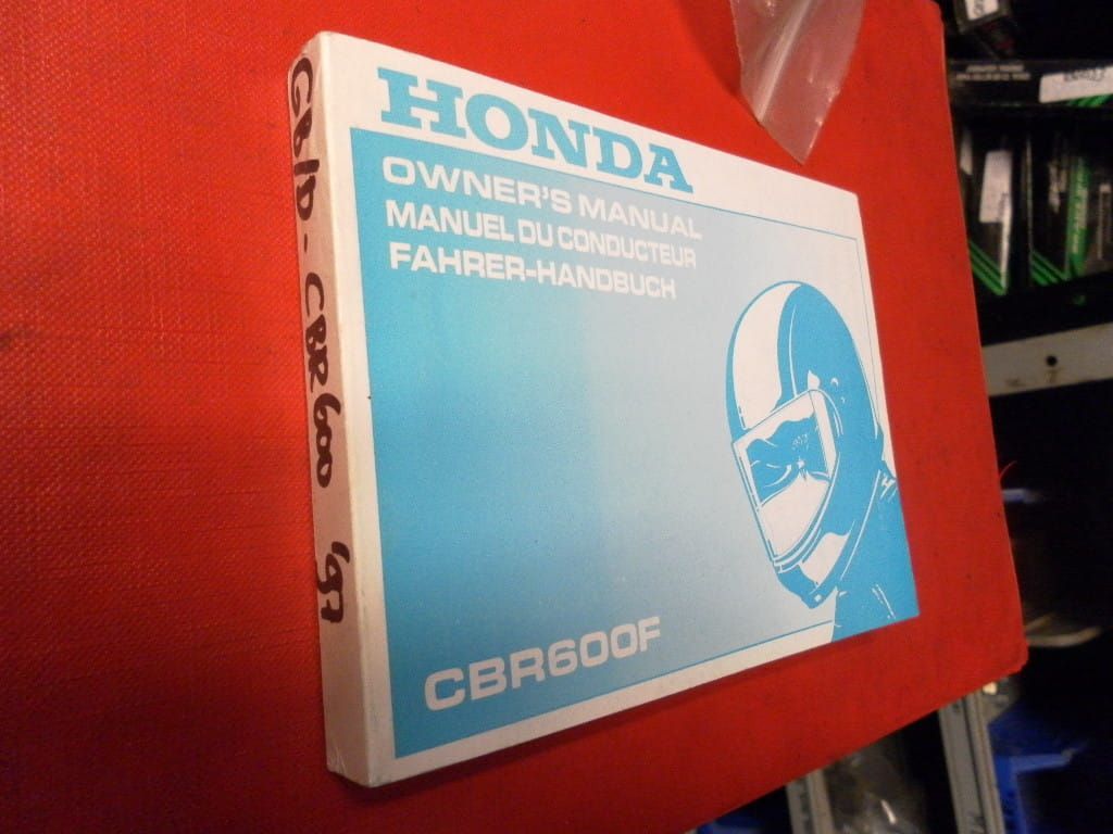 manuel du conducteur ,owners manual , fahrer handbuch	Cbr600f printed in1997		00x37-mal-6300 , 37mal630	including wiring diagram