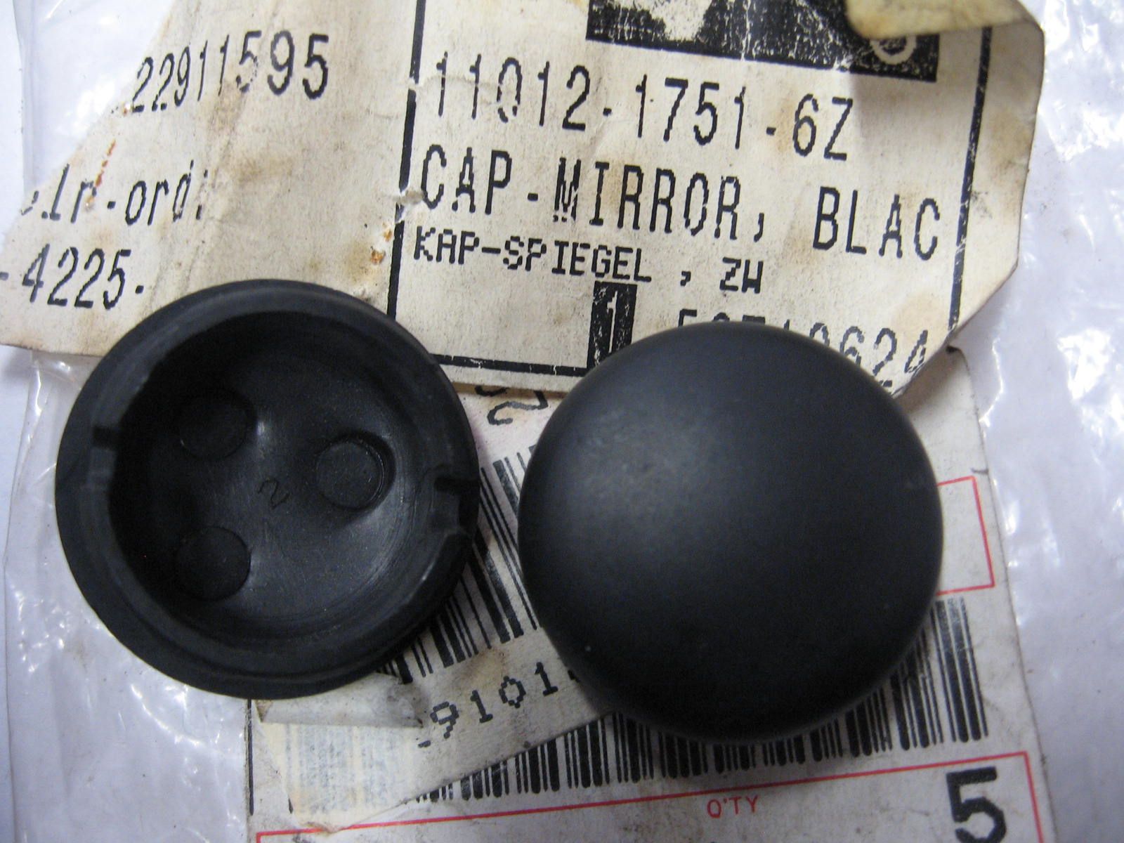 2x cap mirror , - zx-11 90-2001 , zx-6 91-2002		oem		11012-1751-6z