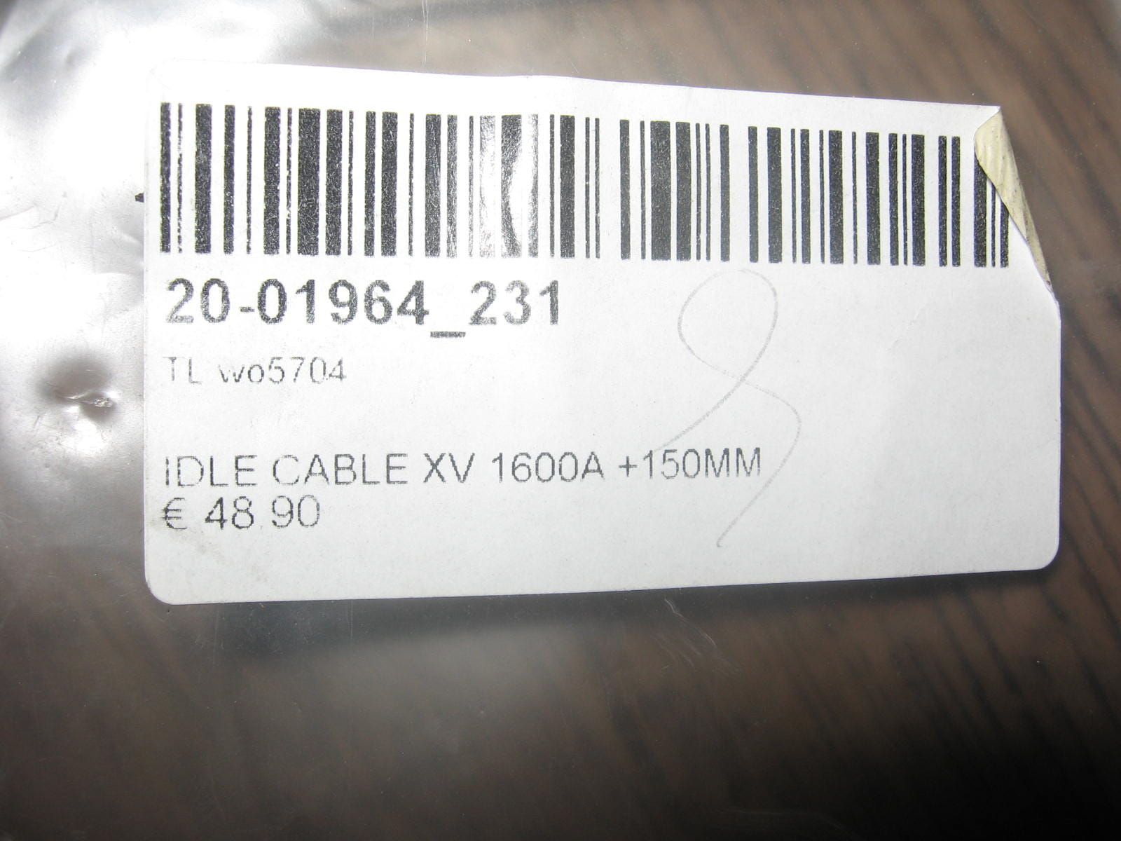 gaskabel	retour + 150mm steel braided	yamaha	xvs1600a 		20-01964 231 ,  4WM-26312