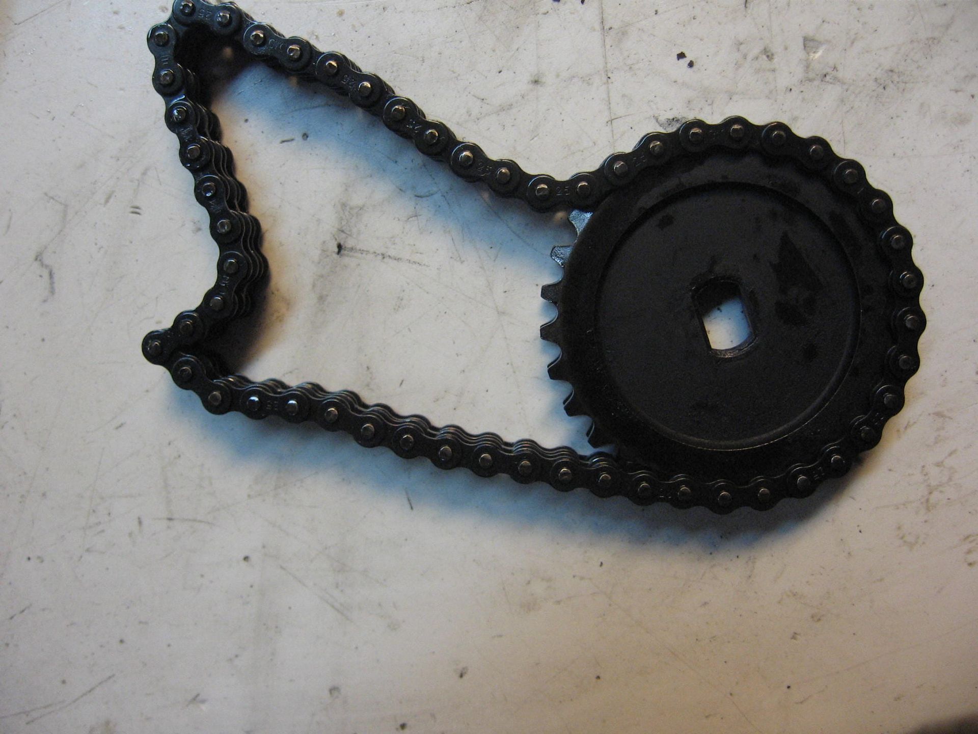 oliepomp kettingwiel met ketting // gl1000 1978 gl1100		15116-371-003 + 15130-371-003	 (1)