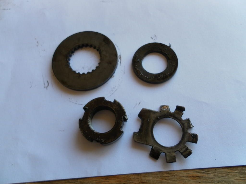 Locknut , lockwasher 16m/m , filterlockwasher , spline washer 23mm ,  clutch	Gl1000 76	848748