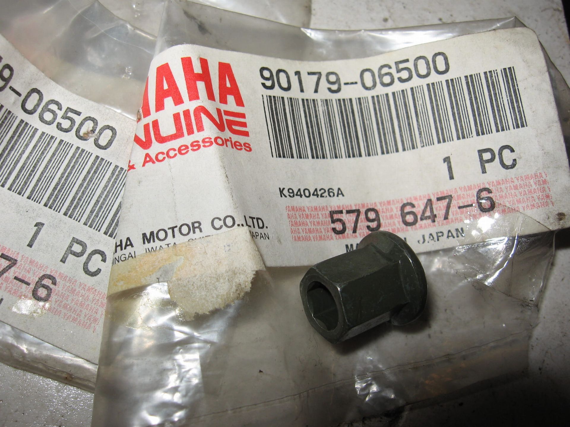 3 stuks verlende flensmoer	fj1200	oem		90179-06500