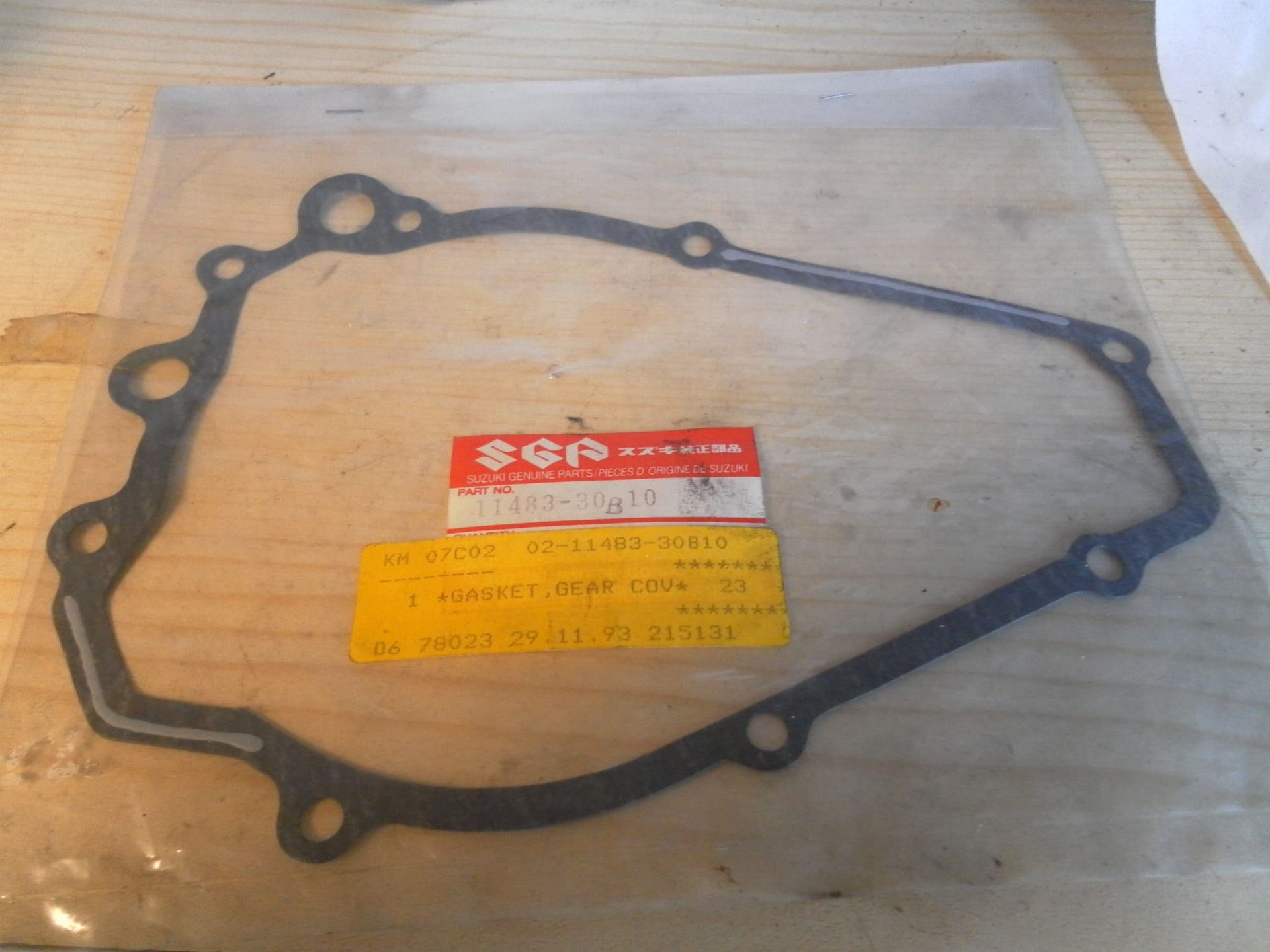 pakking  Gasket, Starter Gear Cover , gsf400 91-93	oem		11483-30b10