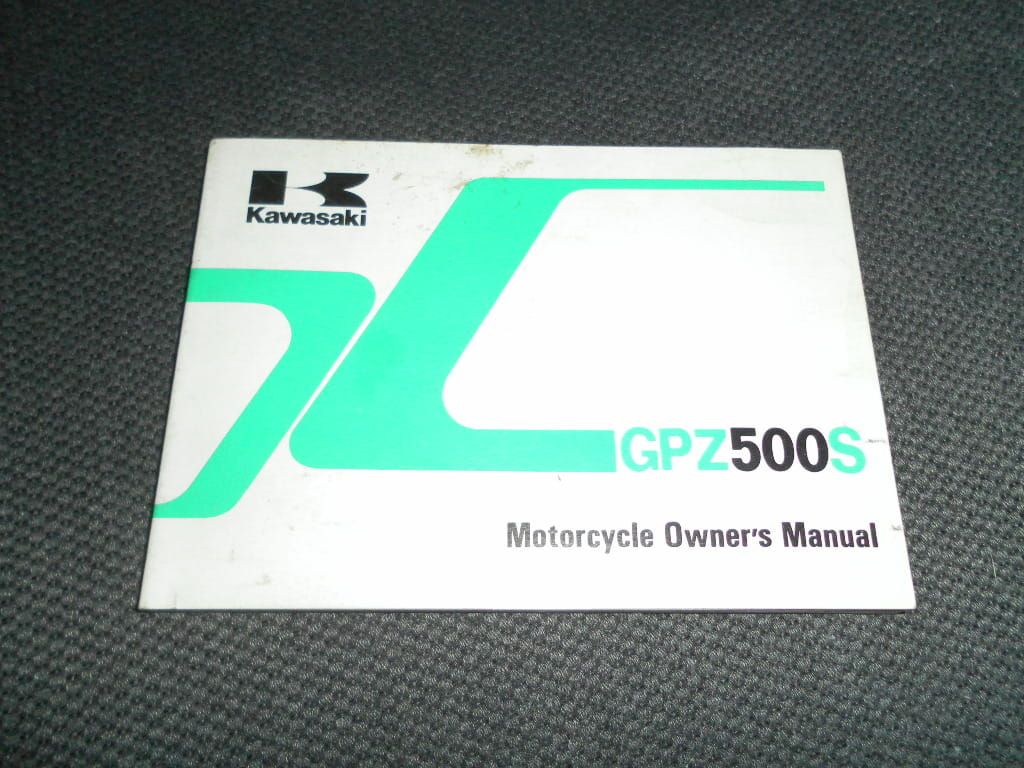 motorcycle owner's manual	GPZ500S , EX500-A6 EX500-B5		99922-1624-01